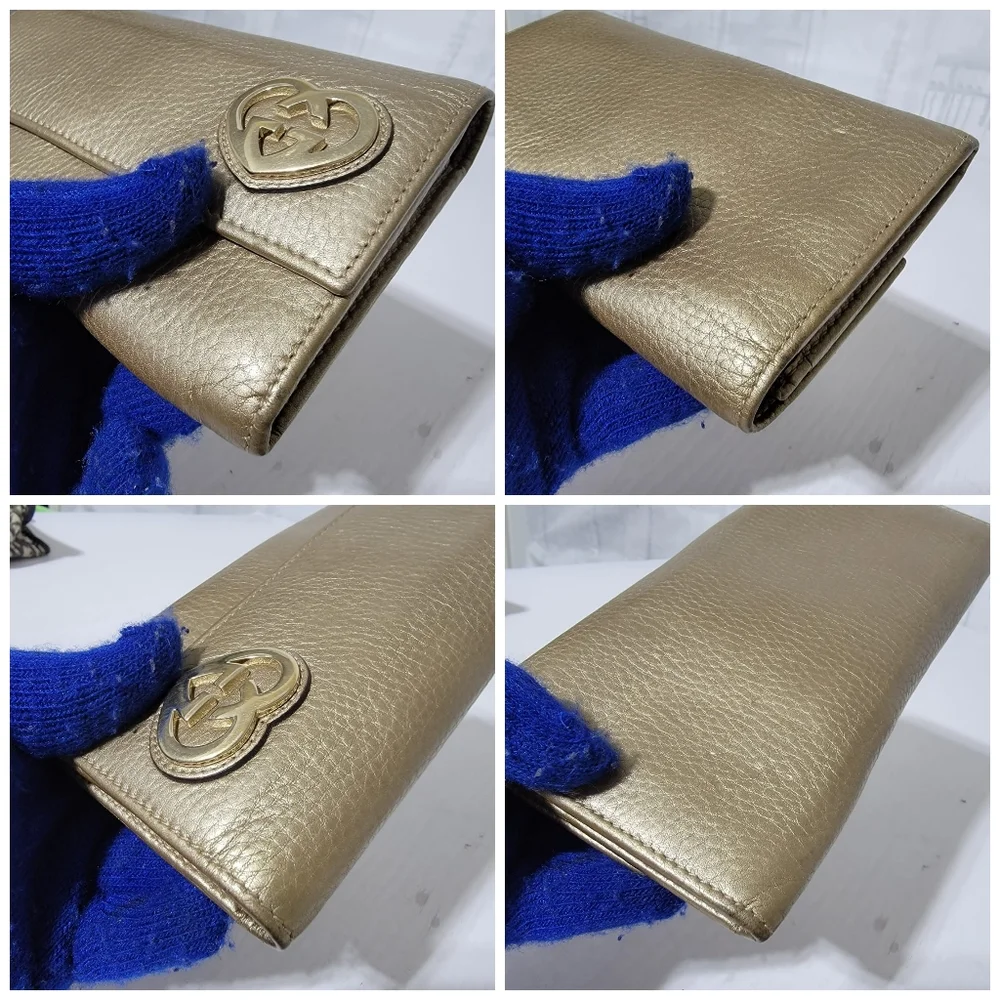 Gucci Lovely Heart Wallet Gold - Picture 14 of 16